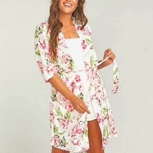 Show Me Your MuMu Foral Kimono size O/S